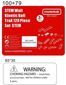 Masterkidz zestaw konstrukcyjny tor dla piłek tablica stem 120elementów