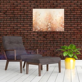 Obraz na szkle - Wzór dzikich kwiatów (70x50 cm)