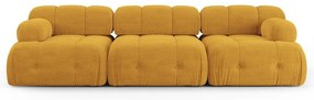 Musztardowa sofa 288 cm Ferento – Cosmopolitan Design