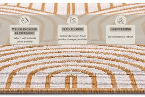Dywan odpowiedni na zewnątrz w kolorze ochry 80x150 cm Pangli Ochre – Hanse Home