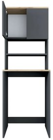 Szafka nad pralką Karin Anthracite and Walnut
