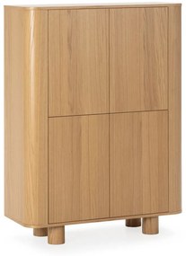 Szafka w dekorze dębu w naturalnym kolorze 100x133x40 cm Padoc – MOME