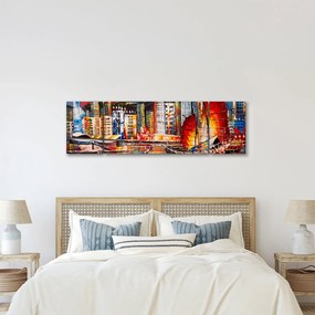 Obraz - Victoria Harbor, Hong Kong, obraz olejny (170x50 cm)