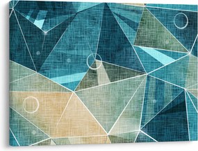 Obraz - Turkusowa abstrakcja (70x50 cm)