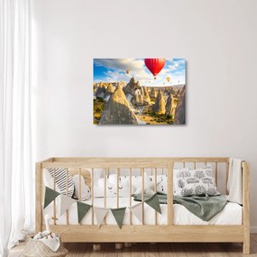 Obraz na szkle - Balony na ogrzane powietrze (70x50 cm)