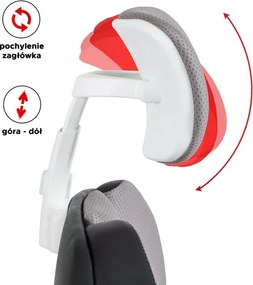 Fotel biurowy ergonomiczny obrotowy Duncan szary czarny regulowany zagłówek multiblock