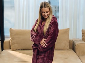 SZLAFROK WARM HUG LILIOWY S liliowy