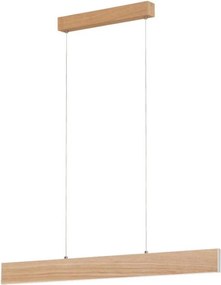 Eglo 39344 - LED żyrandol na lince CLIMENE LED/17W/230V + LED/4,2W dąb