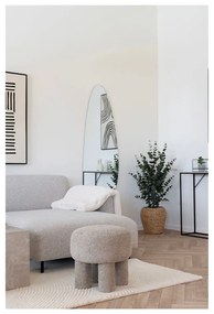 Jasnoszary puf z materiału bouclé Perth – House Nordic