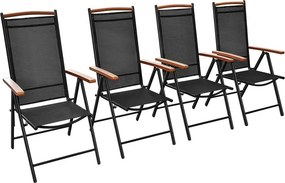 Komplet ogrodowych krzeseł składanych 4 szt B9-S30