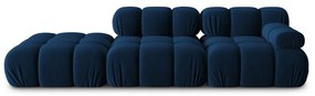 Niebieska aksamitna sofa 282 cm Bellis – Micadoni Home