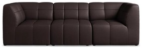 Ciemnofioletowa sofa z imitacji skóry 255 cm Aloha – Makamii