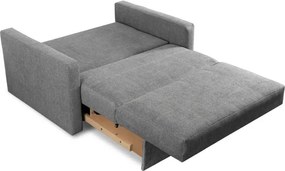 Fotel do Spania MILAN 2 Amerykanka Rozkładany Dwuosobowy Szary Nowoczesny