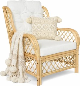 Fotel ogrodowy z prawdziwego rattanu W4-T71