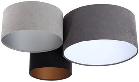 Welurowa plafoniada z 3 abażurami - EXX46-Deon