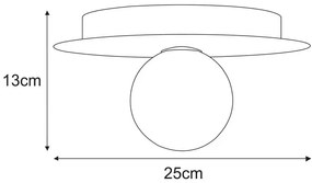 Zielona designerska lampa sufitowa kapelusz - A678-Eria