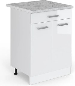 Szafka dolna do kuchni biały wysoki połysk 60x60x81.6 r-line