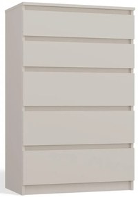 Minimalistyczna Komoda Z 5 Szufladami Kaszmir T1-M68
