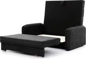 Rozkładana sofa 2-miejscowa LAINE, czarna