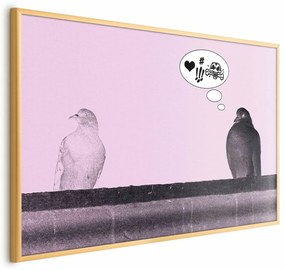 Plakat Zaloty 42x29,7 cm z ramą złotą bez marginesu ARTGEIST B