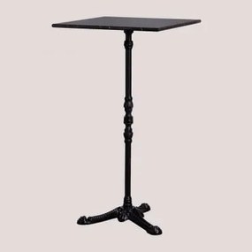 Wysoki Stół Barowy Z Marmuru Roma Czarny Marmur Marquina & Cuadrado & Czarny - Sklum