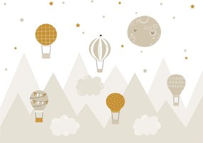 Obraz na szkle - Latające balony (70x50 cm)