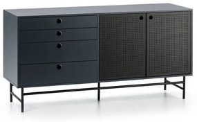 Czarno-niebieska komoda Teulat Punto, szer. 150 cm