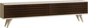 Stolik pod telewizor Hill Walnut and White