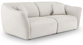 Biała sofa z materiału bouclé 206 cm Tokyo – Cosmopolitan Design