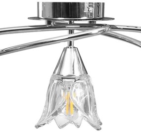 Lampa sufitowa z kloszami w formie kwiatów - EX214 Lireno 4X