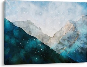 Obraz - Rysunek gór (70x50 cm)