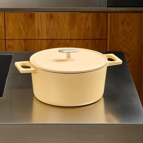 Garnek żeliwny z pokrywką odpowiedni na indukcję 5,5 l Mattia 3.0 – FABINI