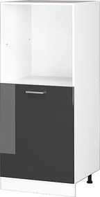 Szafka kuchenna antracyt wysoki połysk 60x57x143 r-line