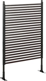 Outsunny Ogrodzenie Metalowe Brązowe 93x22x150cm Dla Ogrodu - Aosom PL