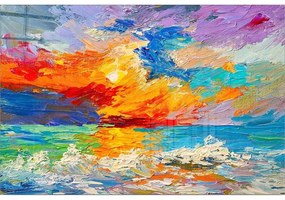 Szklany obraz 100x70 cm Abstract Sunset – Wallity