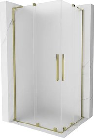 Mexen Velar L Duo kabina prysznicowa rozsuwana 100 x 90 cm, szron, złota - 871-100-090-02-33-50