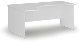 Biurko narożne PRIMO WHITE, 1800 x 1200 mm, lewe, białe