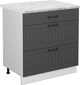 Szafka dolna do kuchni antracytowy domek wiejski 80x60x82 fame-line