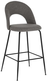 Szare hokery zestaw 4 szt. (wysokość siedziska 63 cm) Mahalia – Kave Home