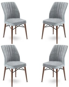Zestaw krzeseł do jadalni Flex Grey and Brown, 4szt.