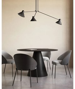 Czarno-szare krzesło Eamy – Kave Home