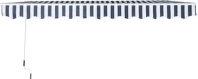 Outsunny markiza przegubowa markiza składana z korbką ręczną aluminium 3,5 x 2,5 m kolor szary+biały