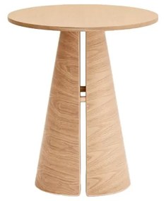 Naturalny okrągły stół w dekorze dębu ø 65 cm Cep – Teulat