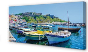 Fotoobraz na płótnie Statki w Zatoce pod Górami