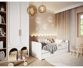 Białe łóżko dziecięce ze stelażem 80x200 cm Duuli – ELTAP