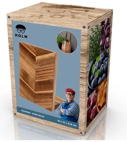 Drewniany magnetyczny stojak na noże – Holm