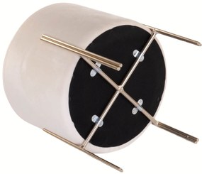 Stołek aksamitny VELVET, 33 cm