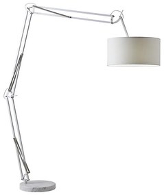 Redo 02-385 - Lampa podłogowa AZAR 1xE27/42W/230V biały/chrom