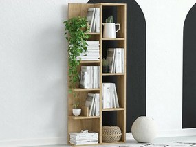 Regał dębowy – 60 x 18 x 150 cm – dąb – płyta wiórowa