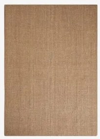 Prostokątny Dywan Z Wełny I Juty Wamba Pszenica Brązowa & 300 X 400 Cm - Sklum